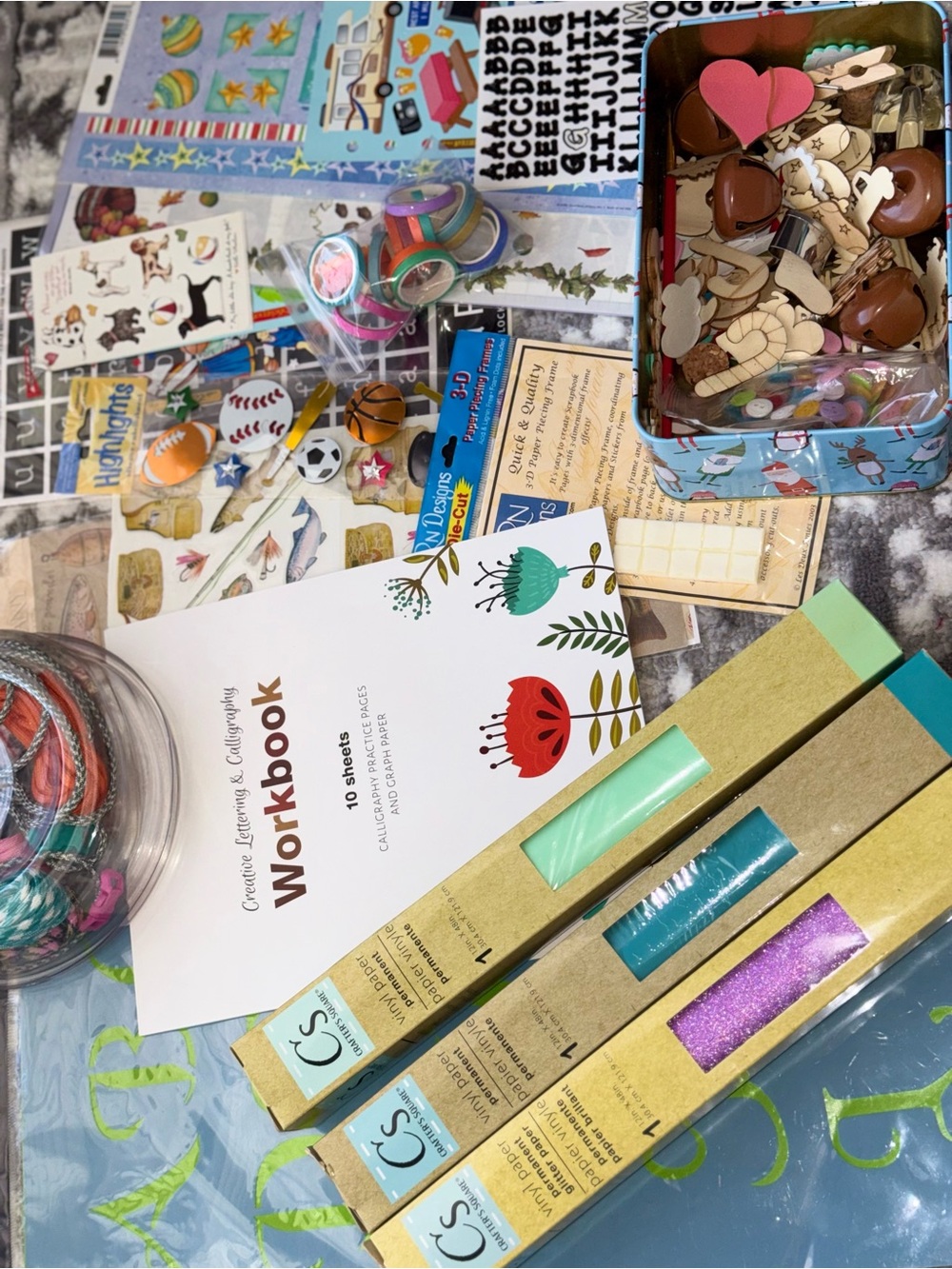 Craft Bundle. Kids Craft Workbook & Sticker Activity Set